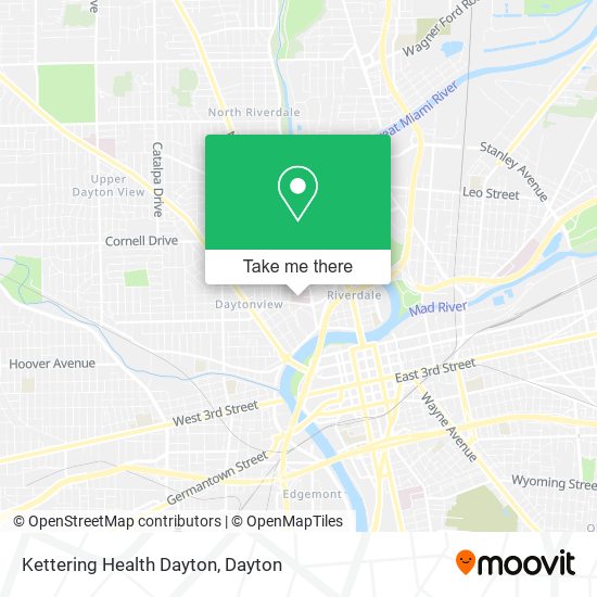 Mapa de Kettering Health Dayton