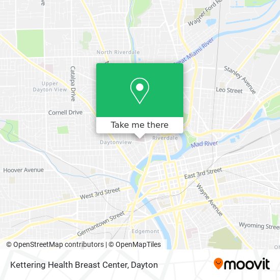 Kettering Health Breast Center map