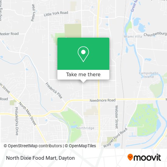 Mapa de North Dixie Food Mart