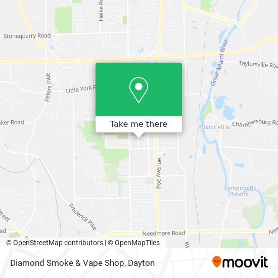 Mapa de Diamond Smoke & Vape Shop