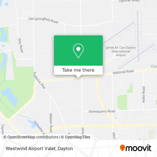 Westwind Airport Valet map