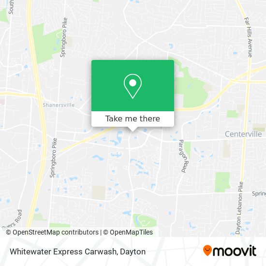 Whitewater Express Carwash map