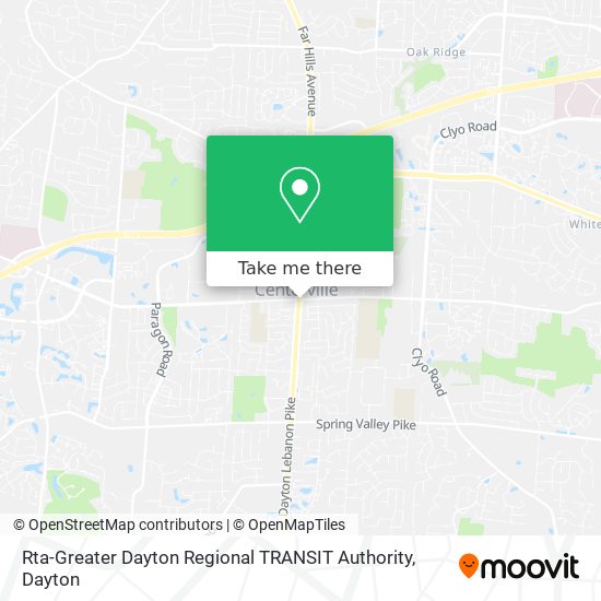 Rta-Greater Dayton Regional TRANSIT Authority map