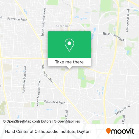 Hand Center at Orthopaedic Institute map