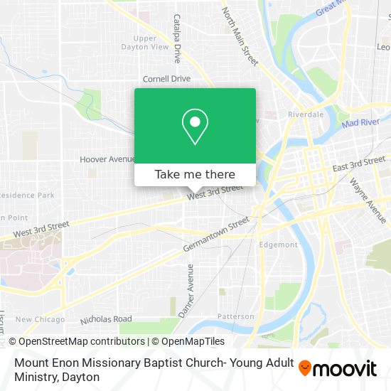 Mapa de Mount Enon Missionary Baptist Church- Young Adult Ministry