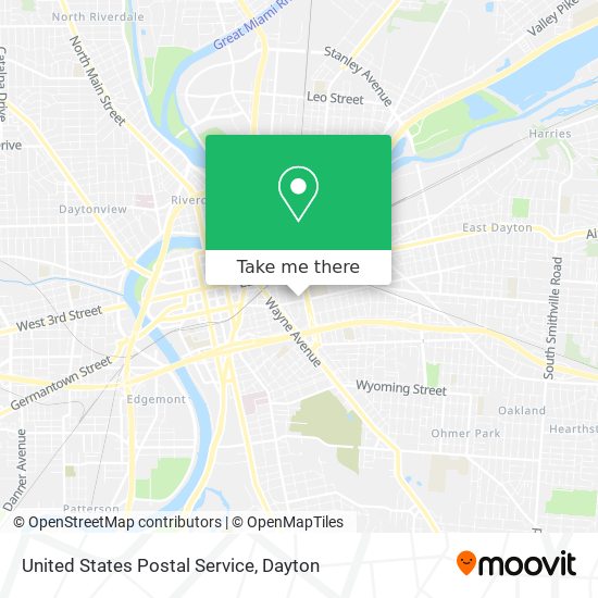 United States Postal Service map