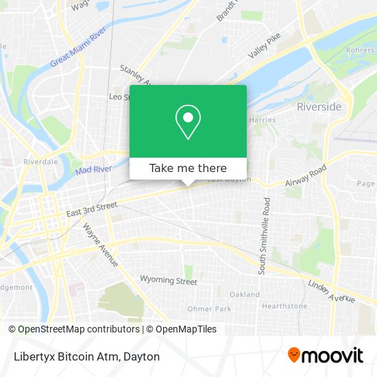 Mapa de Libertyx Bitcoin Atm