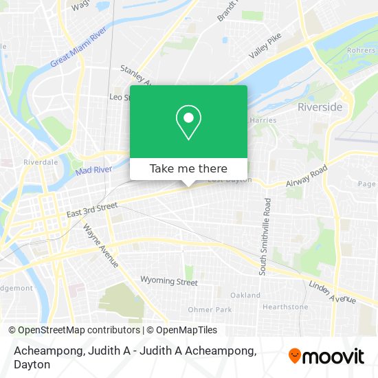 Acheampong, Judith A - Judith A Acheampong map