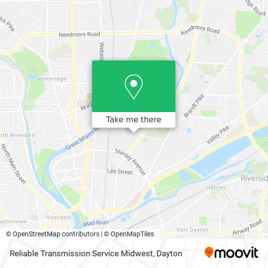 Mapa de Reliable Transmission Service Midwest