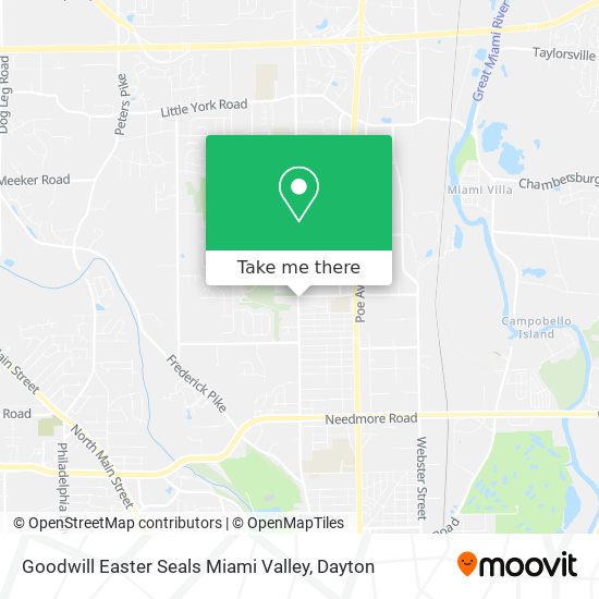 Goodwill Easter Seals Miami Valley map