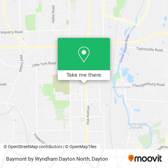 Baymont by Wyndham Dayton North map