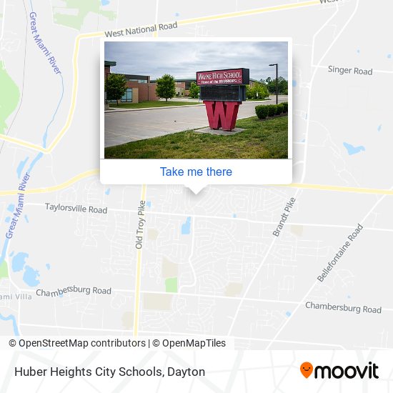Huber Heights City Schools map