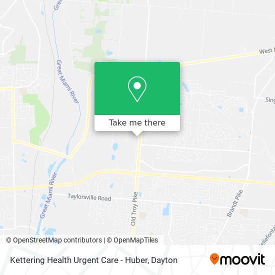 Mapa de Kettering Health Urgent Care - Huber