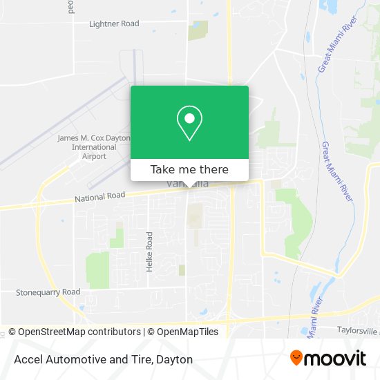 Accel Automotive and Tire map
