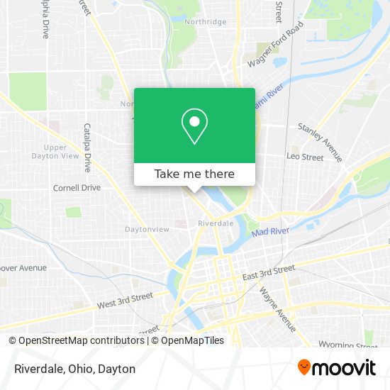 Mapa de Riverdale, Ohio