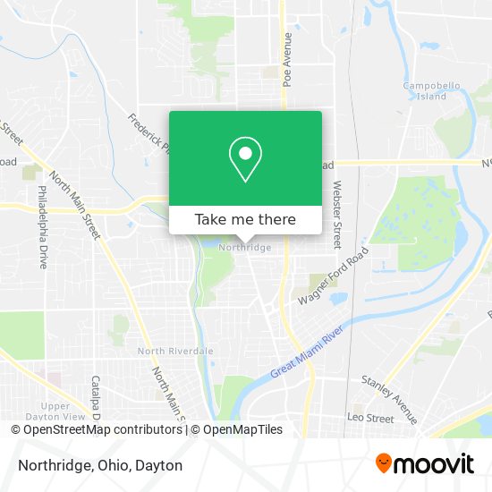 Northridge, Ohio map