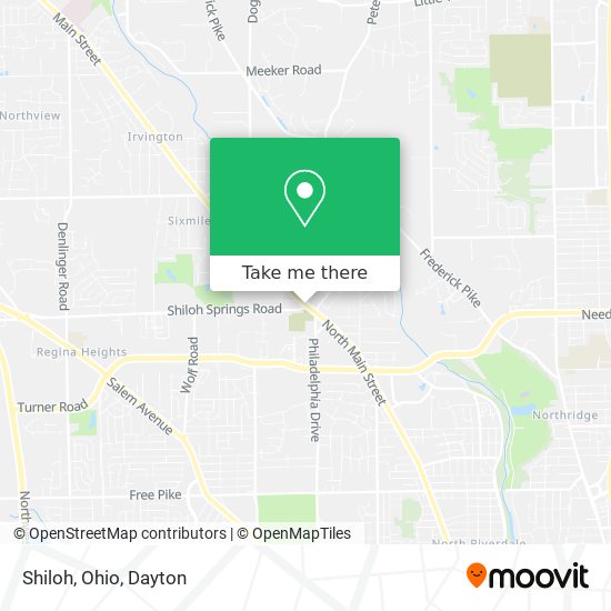 Mapa de Shiloh, Ohio