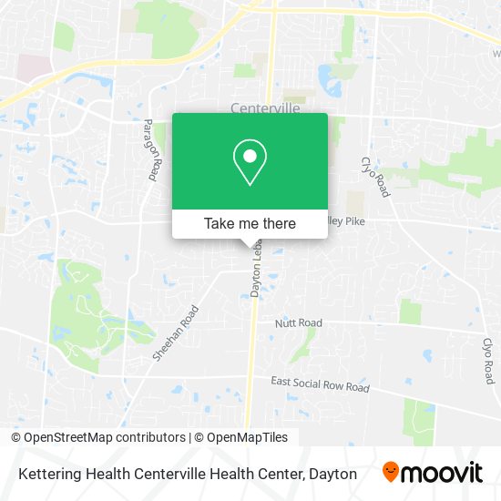 Mapa de Kettering Health Centerville Health Center