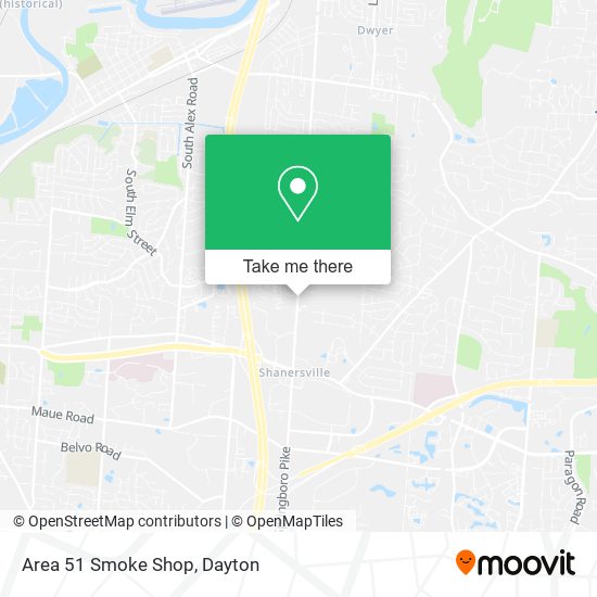 Area 51 Smoke Shop map