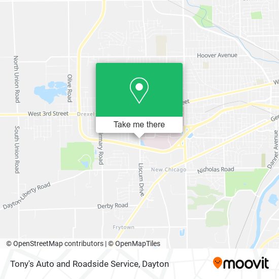 Mapa de Tony's Auto and Roadside Service