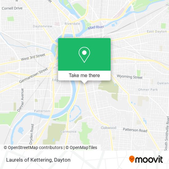 Laurels of Kettering map