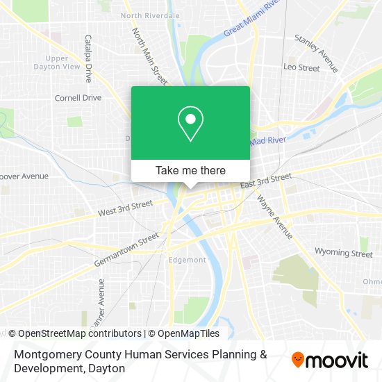 Montgomery County Human Services Planning & Development map