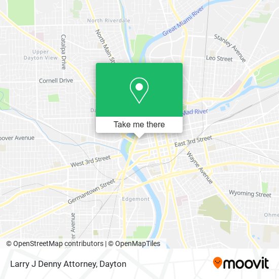 Larry J Denny Attorney map