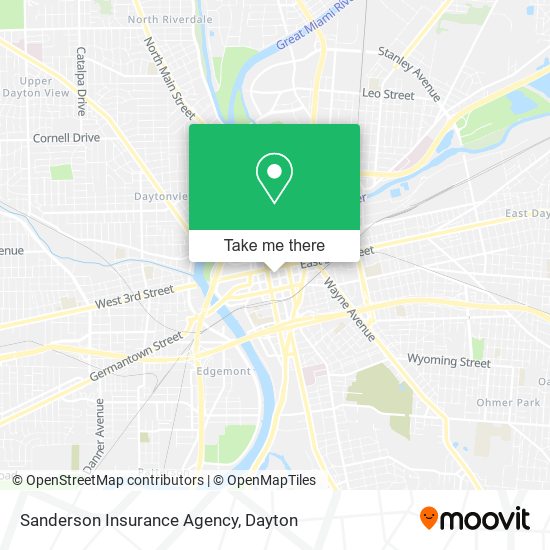 Mapa de Sanderson Insurance Agency