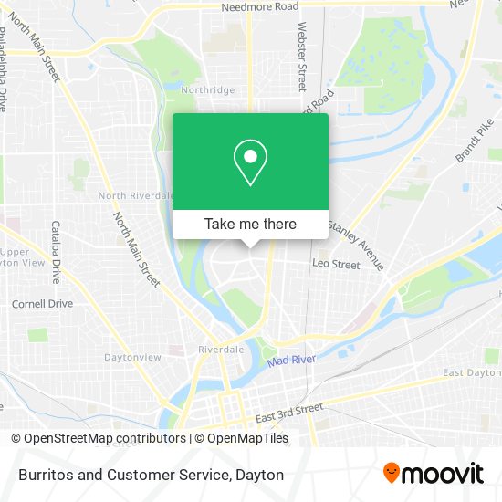 Burritos and Customer Service map