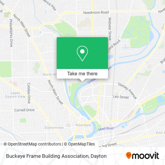 Buckeye Frame Building Association map