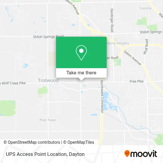 UPS Access Point Location map