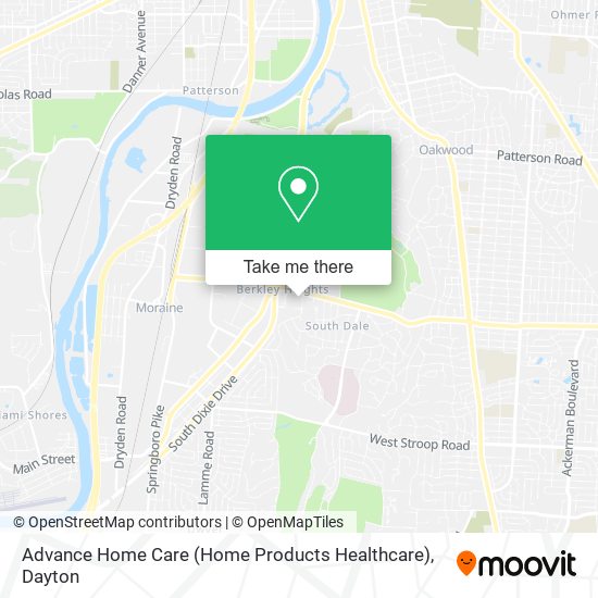 Advance Home Care (Home Products Healthcare) map