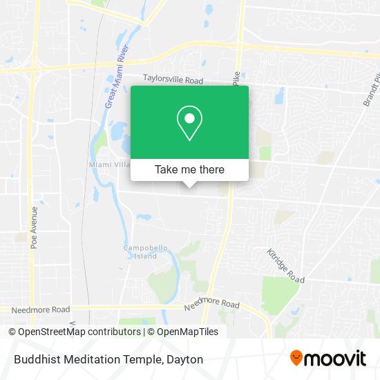 Buddhist Meditation Temple map
