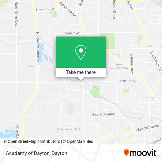Academy of Dayton map