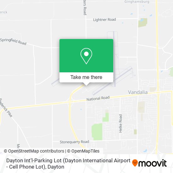 Mapa de Dayton Int'l-Parking Lot (Dayton International Airport - Cell Phone Lot)