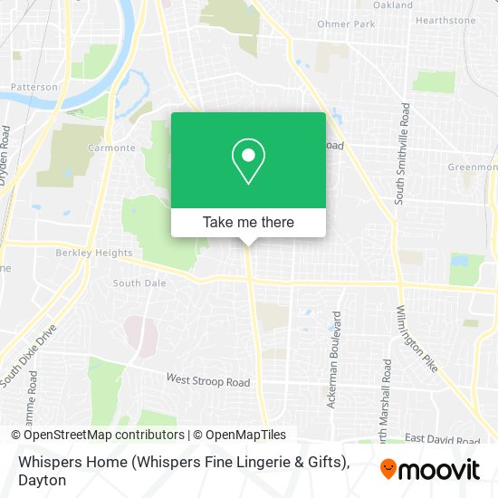 Whispers Home (Whispers Fine Lingerie & Gifts) map