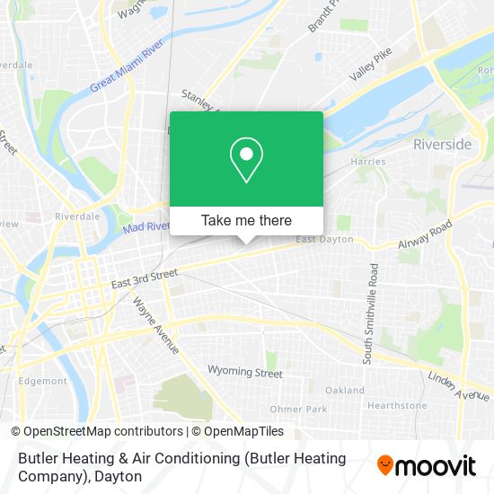 Butler Heating & Air Conditioning (Butler Heating Company) map
