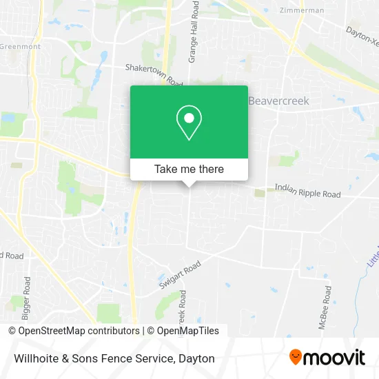 Mapa de Willhoite & Sons Fence Service