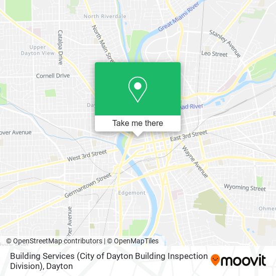 Building Services (City of Dayton Building Inspection Division) map