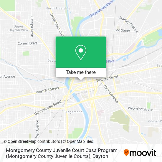 Mapa de Montgomery County Juvenile Court Casa Program (Montgomery County Juvenile Courts)