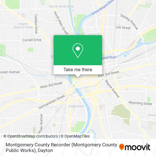 Mapa de Montgomery County Recorder (Montgomery County Public Works)