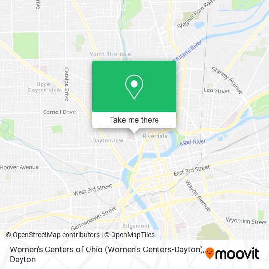 Mapa de Women's Centers of Ohio (Women's Centers-Dayton)