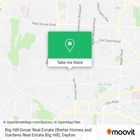Big Hill-Gmac Real Estate (Better Homes and Gardens Real Estate Big Hill) map