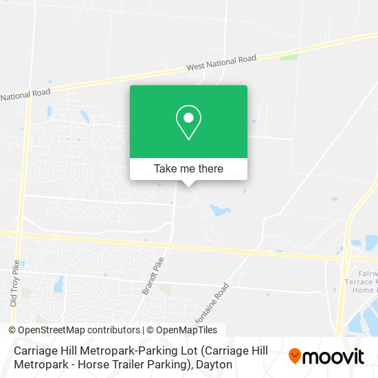 Carriage Hill Metropark-Parking Lot (Carriage Hill Metropark - Horse Trailer Parking) map