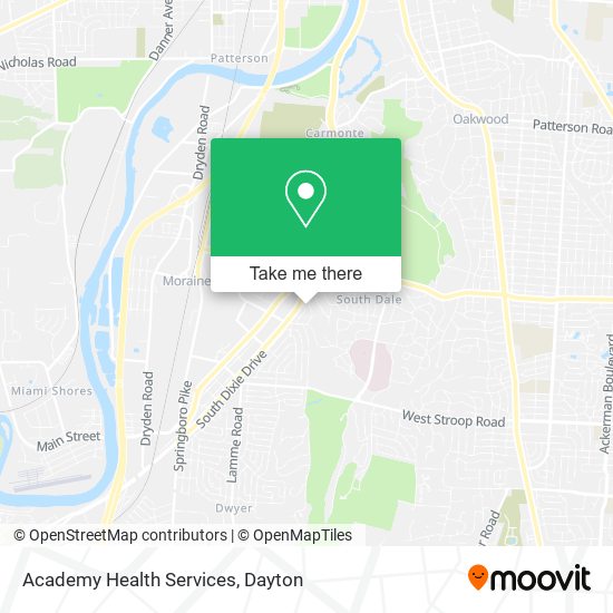 Academy Health Services map