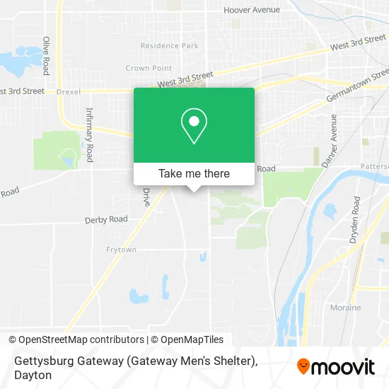 Mapa de Gettysburg Gateway (Gateway Men's Shelter)