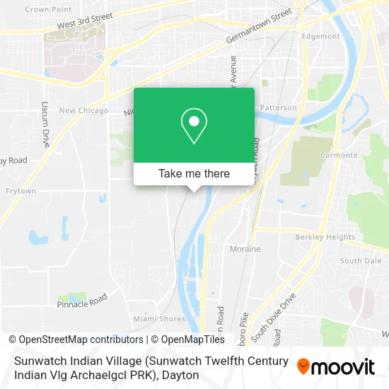 Sunwatch Indian Village (Sunwatch Twelfth Century Indian Vlg Archaelgcl PRK) map
