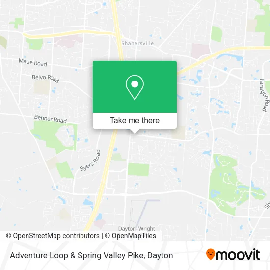 Adventure Loop & Spring Valley Pike map