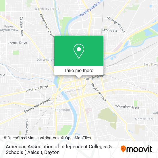 American Association of Independent Colleges & Schools ( Aaics ) map