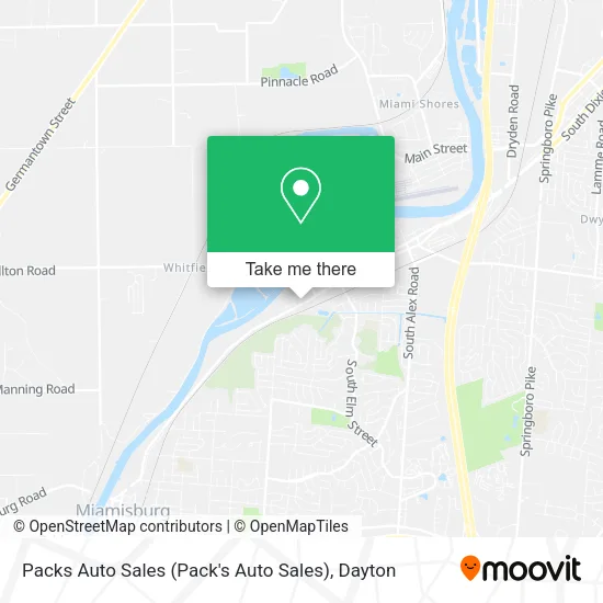 Mapa de Packs Auto Sales (Pack's Auto Sales)